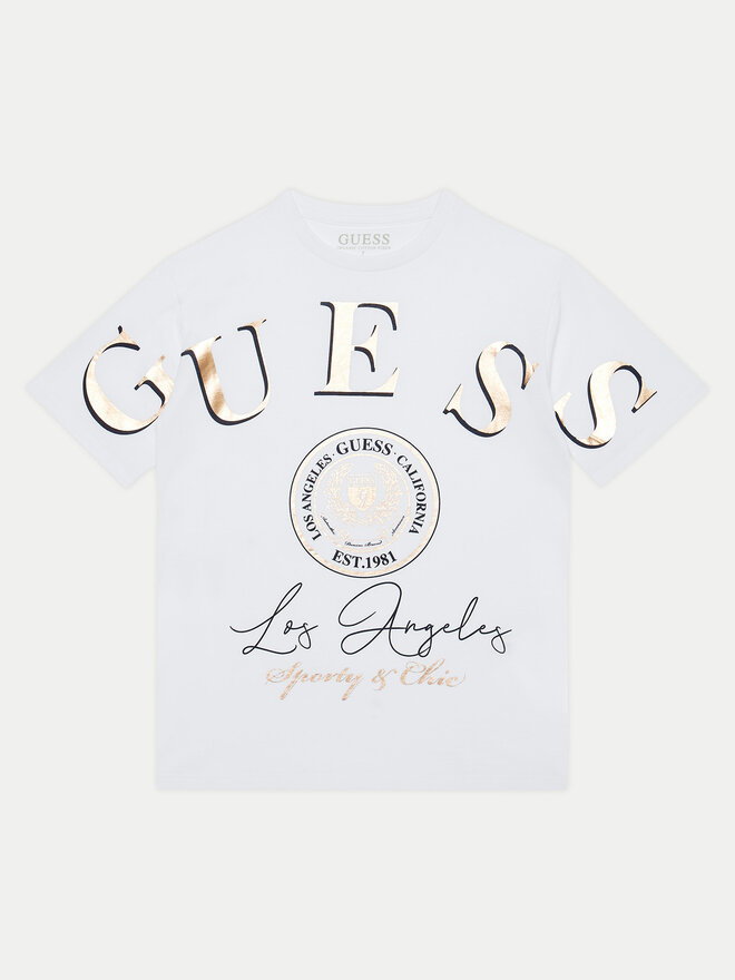Guess Guess Camiseta J5RI28 K8HM4 Blanco Regular Fit