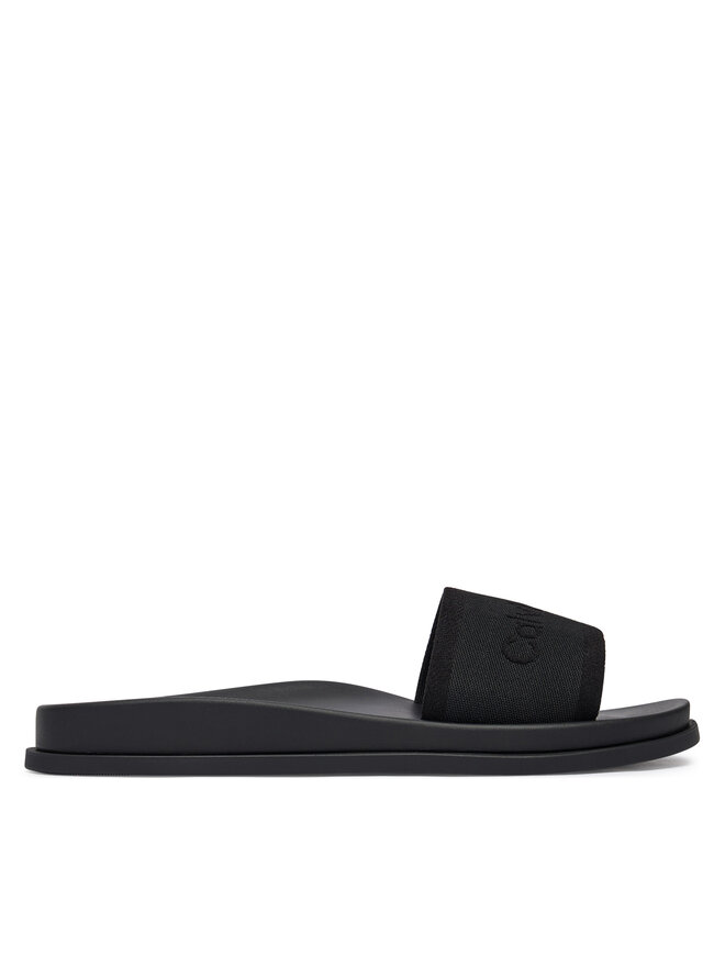 Calvin Klein Pantoletten Calvin Klein City Sandal Mule Webbing HW0HW02887 Schwarz