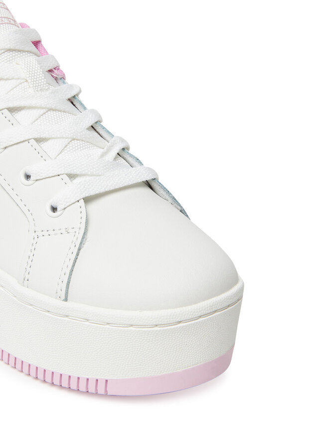 Tommy Jeans Sneakers Tommy Jeans Tjw Flatform Patent Sneaker EN0EN02864 Écru