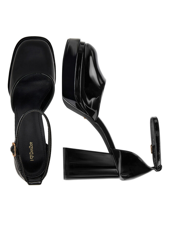 DeeZee Półbuty DeeZee LW85478-6 Czarny