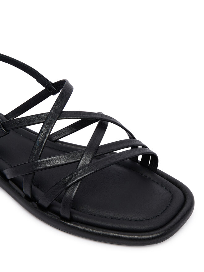 Tommy Hilfiger Sandalen Tommy Hilfiger Flat Strappy FW0FW09220 Schwarz