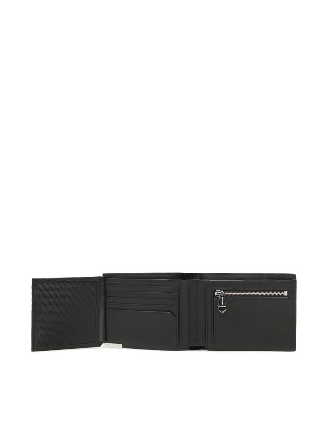 Calvin Klein Nagyméretű férfi pénztárca Calvin Klein Modern Plaque Trifold 10cc Coin K50K509997 Fekete