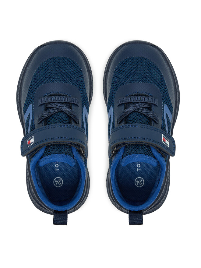 Tommy Hilfiger Sneakers Tommy Hilfiger Low Cut Lace-Up/Velcro Sneaker T1B9-34110-1843 M Dunkelblau