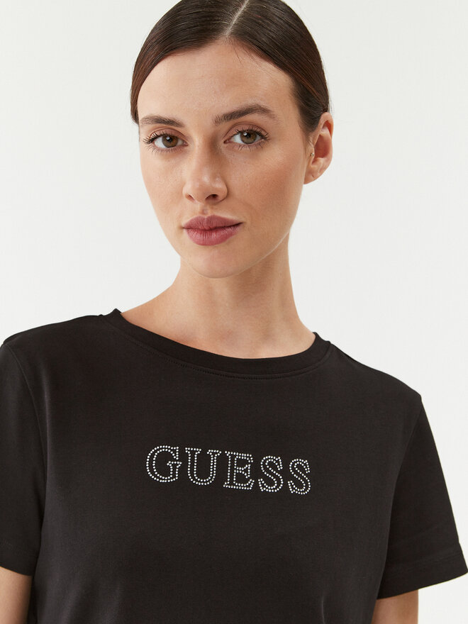 Guess Guess T-Shirt V3BI11 J1314 Μαύρο Regular Fit