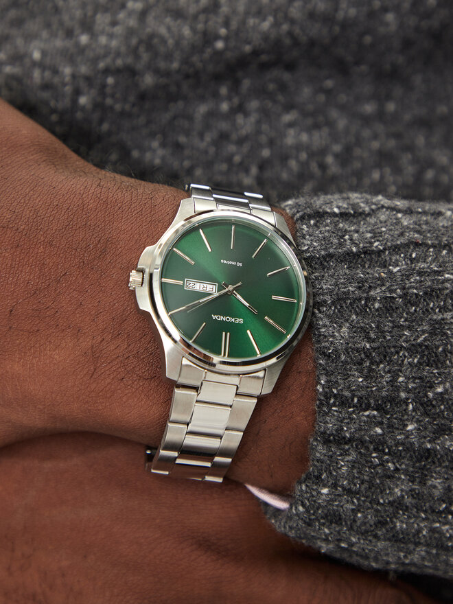 Sekonda Zegarek Sekonda 30152 Zielony
