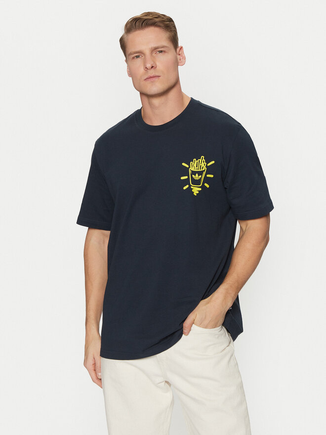 adidas adidas Póló Street B JP4500 Sötétkék Loose Fit