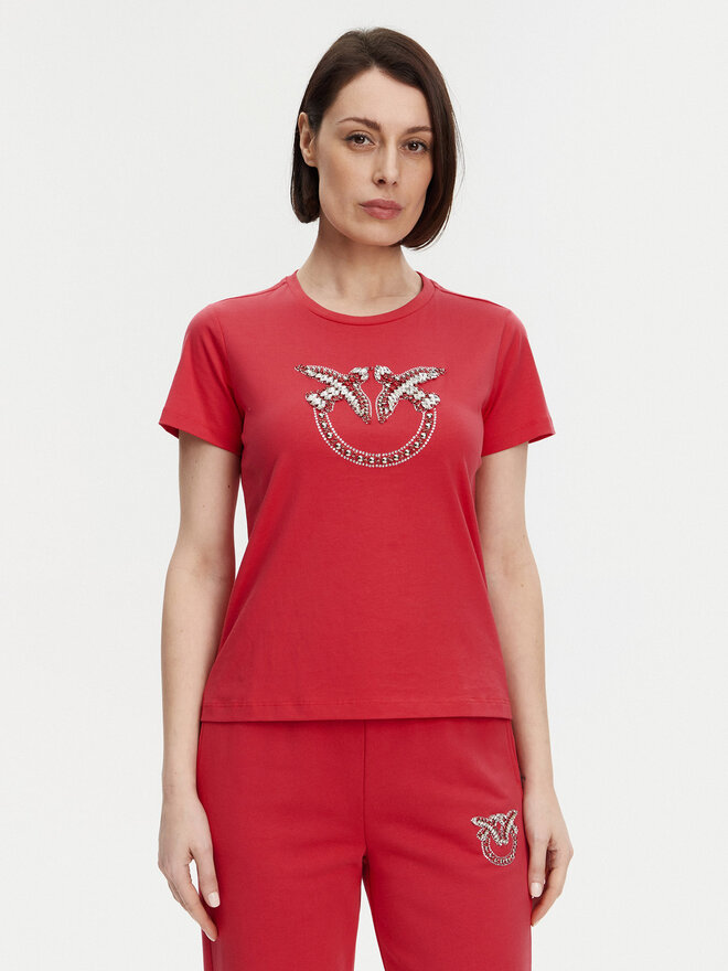 PINKO PINKO Футболка Quentin 100535 A2G7 Червоний Regular Fit