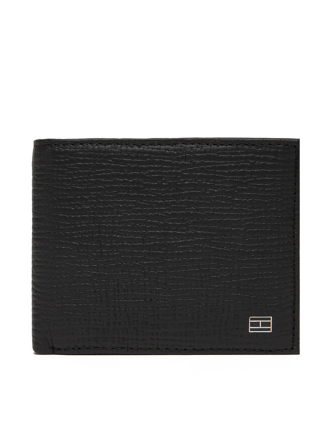 Tommy Hilfiger Μεγάλο Πορτοφόλι Ανδρικό Tommy Hilfiger Th Flag Mini Cc Wallet AM0AM13708 Μαύρο