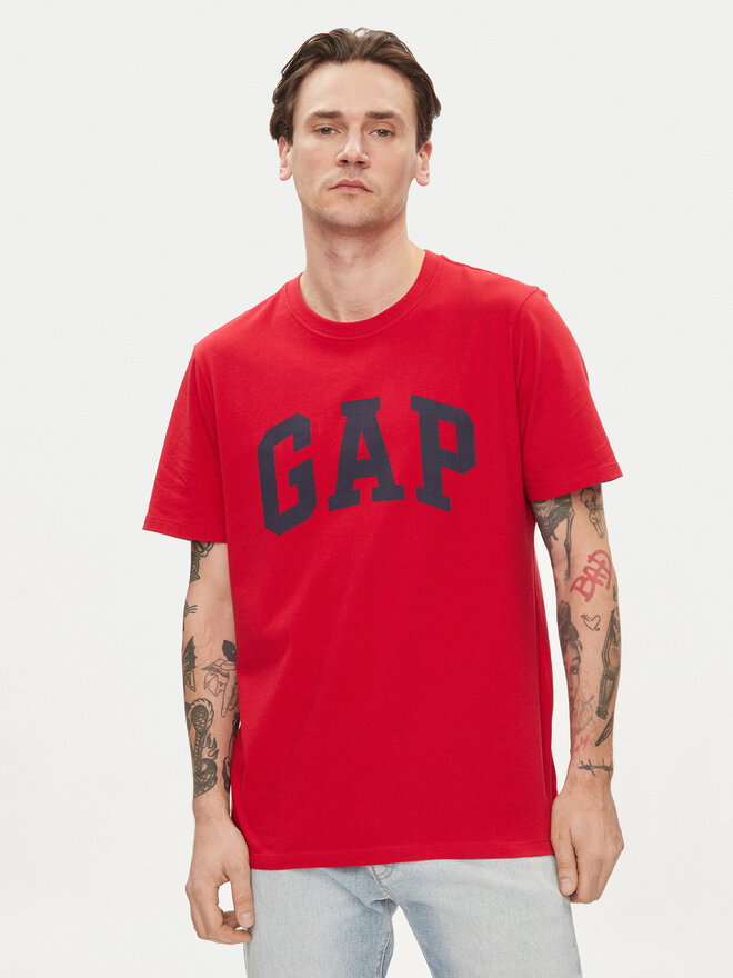 Gap Gap Marškinėliai 856659-05 Raudona Regular Fit