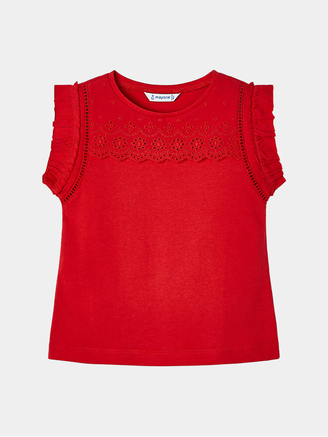 Mayoral Mayoral Top 3094 Rdeča Regular Fit