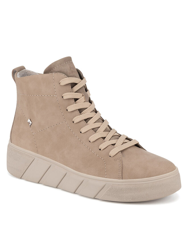 Rieker Revolution Lifestyle Botki Rieker Revolution Lifestyle W0561-20 Beżowy