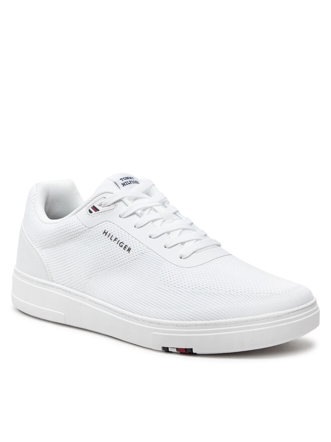Tommy Hilfiger Sneakersy Tommy Hilfiger Modern Cup Knit Rwb FM0FM04942 Bílá