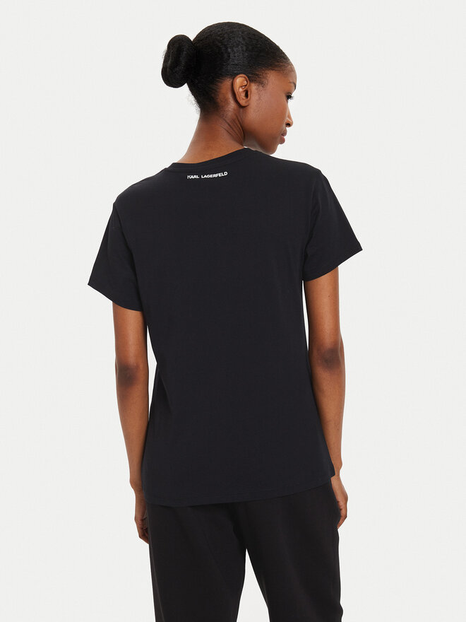 KARL LAGERFELD KARL LAGERFELD Camiseta Ikonik 2.0 230W1770 Negro Regular Fit