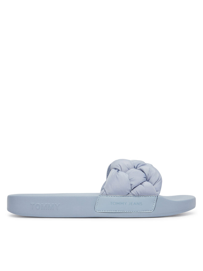 Tommy Jeans Pantoletten Tommy Jeans Tjw Braided Slides EN0EN02975 Himmelblau
