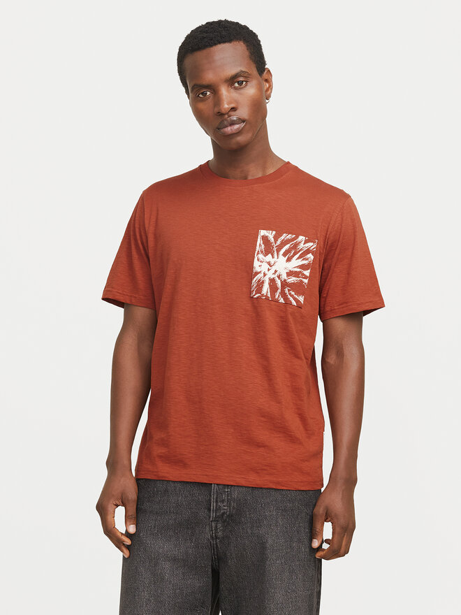 Jack&Jones Jack&Jones Majica Split 12272995 Rjava Regular Fit
