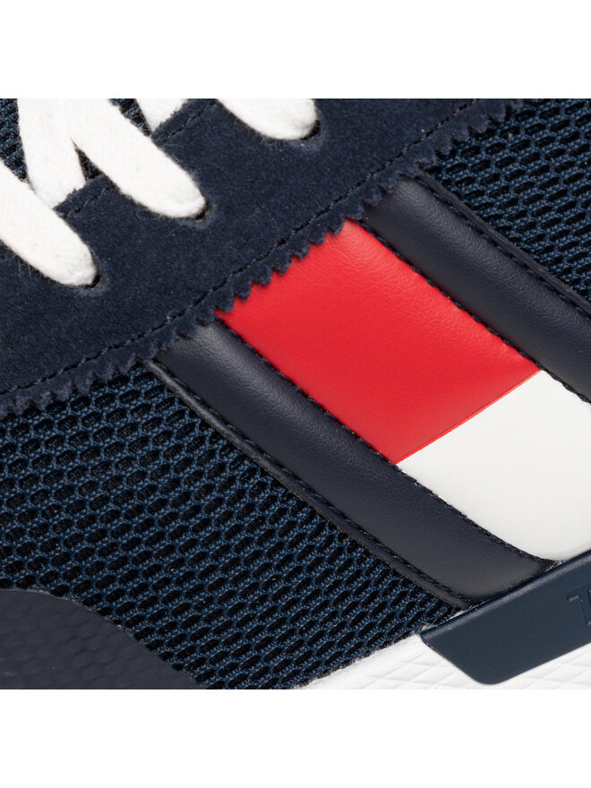 Tommy Jeans Laisvalaikio batai Tommy Jeans Flexi Tommy Jeans Flag Sneaker EM0EM00400 Tamsiai mėlyna