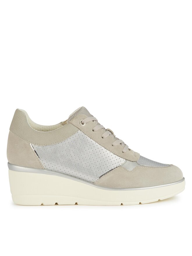Sneakers Geox D Ilde D25RAA 0AJ22 C0898 Argento escarpe