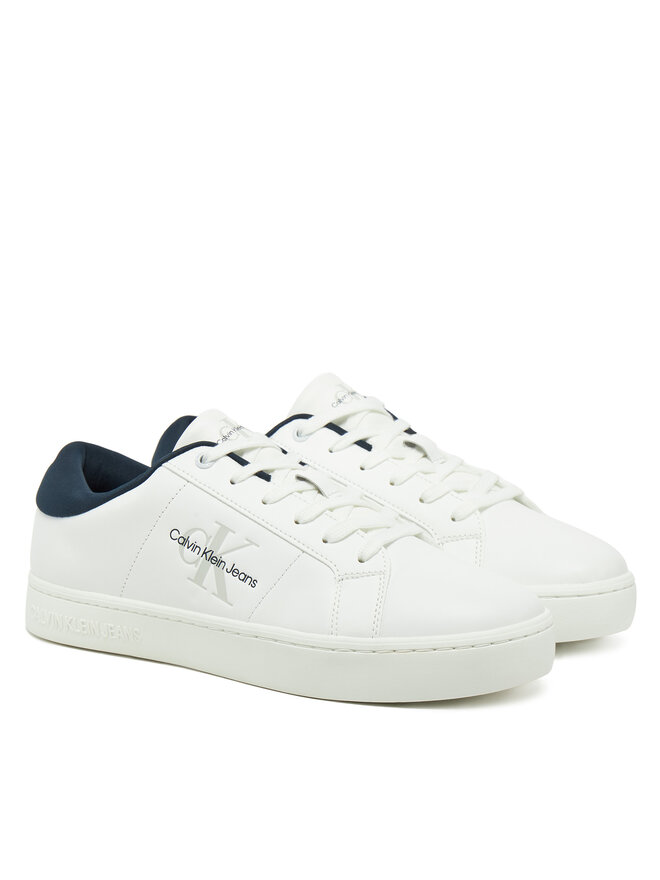 Calvin Klein Jeans Sneakers Calvin Klein Jeans Classic Cupsole Low Ml Lth YM0YM00864 Alb