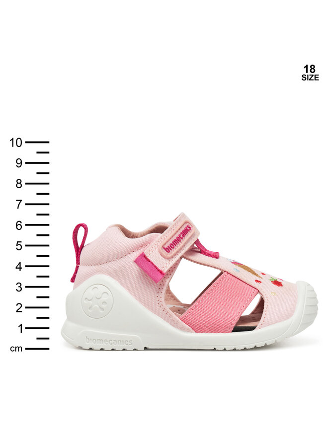 Sandali Bambina Biomecanics 232273 - In Pelle Sintetica, Chiusura A Strappo