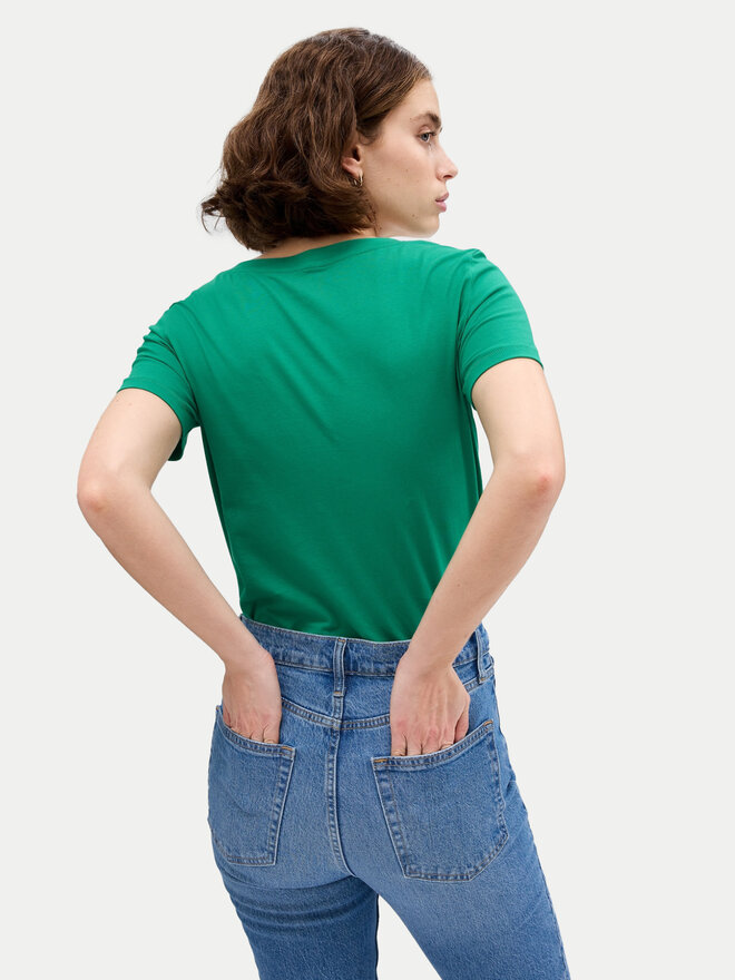 Gap Gap Camiseta 740140-50 Verde Regular Fit