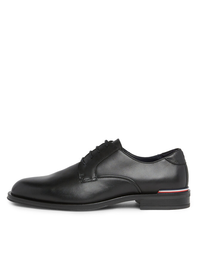 Tommy Hilfiger Polobotky Tommy Hilfiger Core Rwb Hilfiger Lth Shoe FM0FM04867 Černá