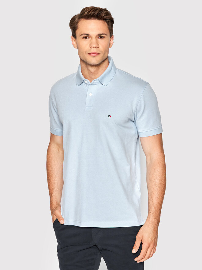 Tommy Hilfiger Tommy Hilfiger Pólóing 1985 MW0MW17770 Kék Regular Fit