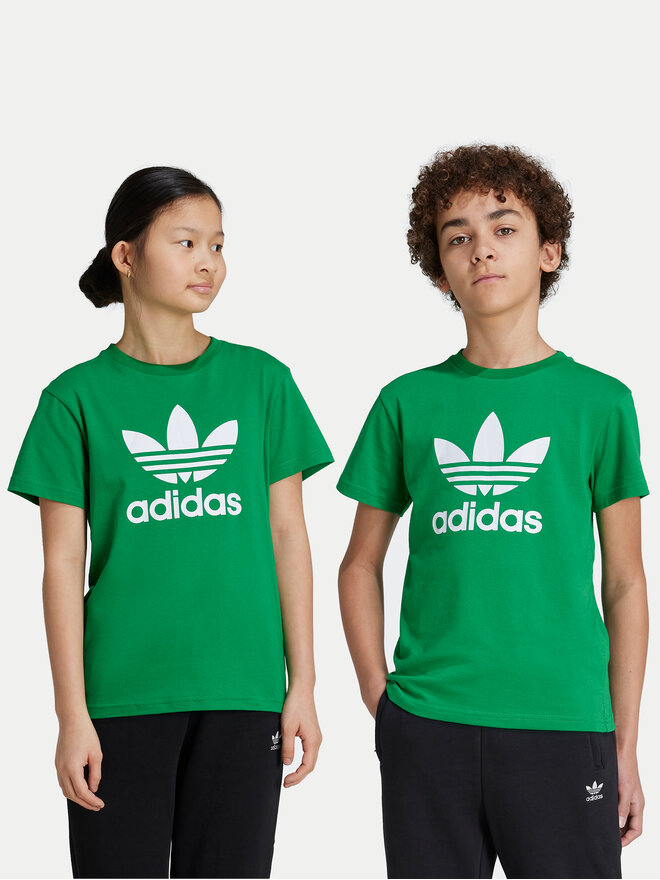 adidas adidas Marškinėliai Trefoil IY4003 Žalia Regular Fit