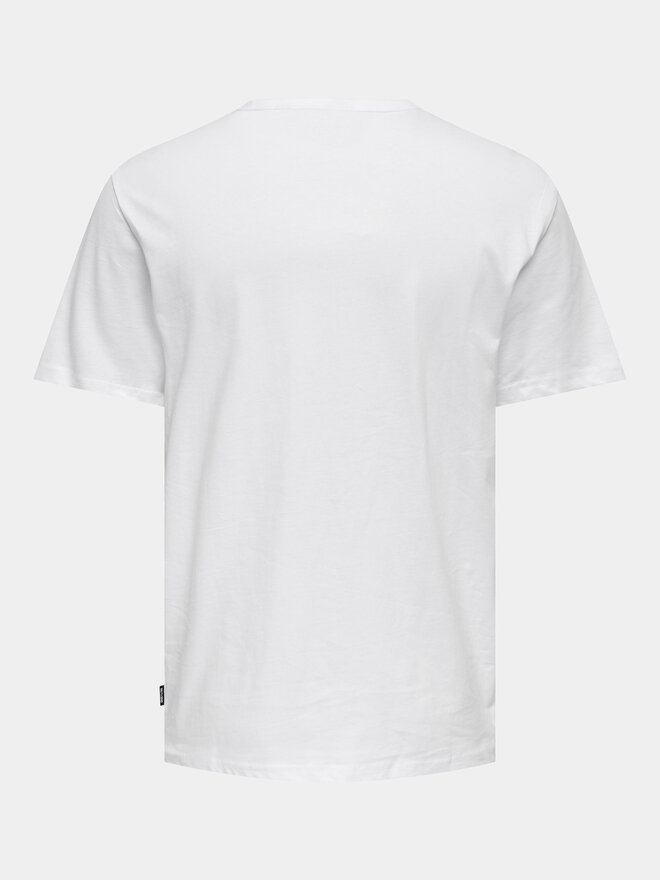 Only & Sons Only & Sons Футболка Smart 22026726 Білий Regular Fit