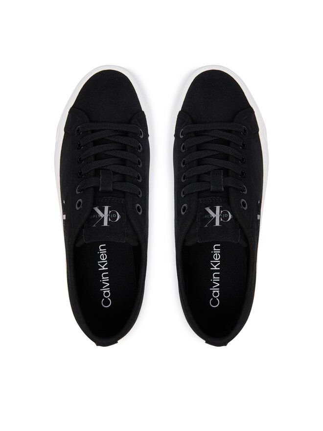 Calvin Klein Sneakers Calvin Klein Vulc Flatf Laceup Suede HW0HW03088 Schwarz