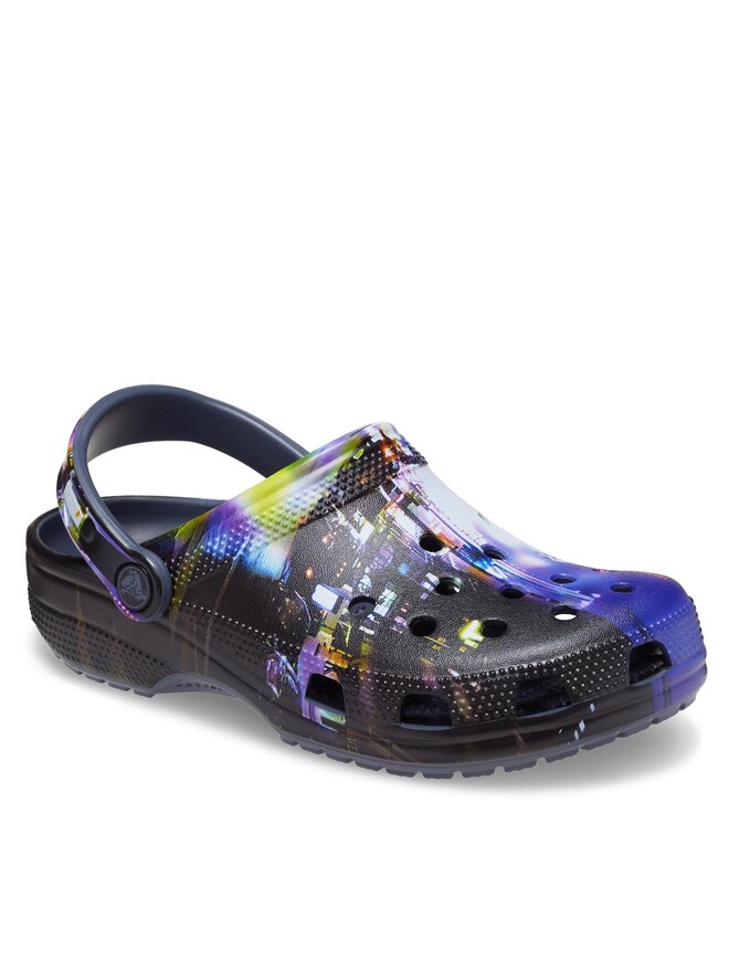 Crocs Pantoletten Crocs Classic Meta Scape Clog 208455 Dunkelblau