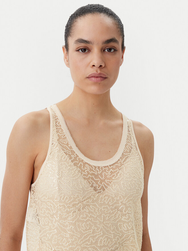 PINKO PINKO Top 104710 A2EX C03 Beis Regular Fit