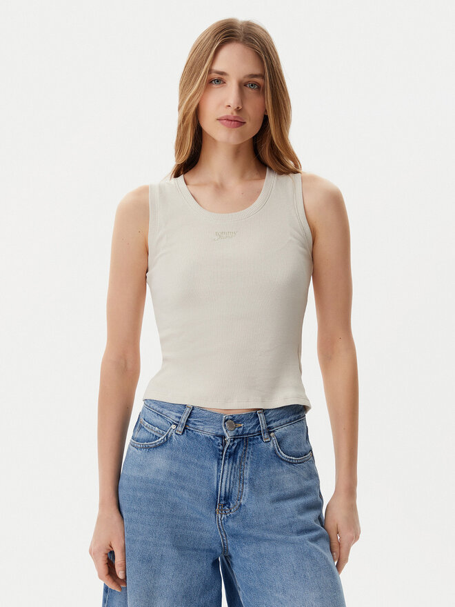 Tommy Jeans Tommy Jeans Marškinėliai DW0DW21369 Smėlio Slim Fit