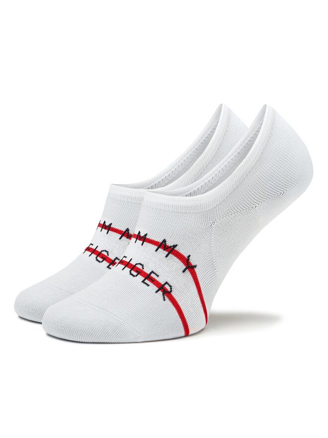 Tommy Hilfiger Set di 2 paia di pedulini da uomo Tommy Hilfiger 701222189 Bianco