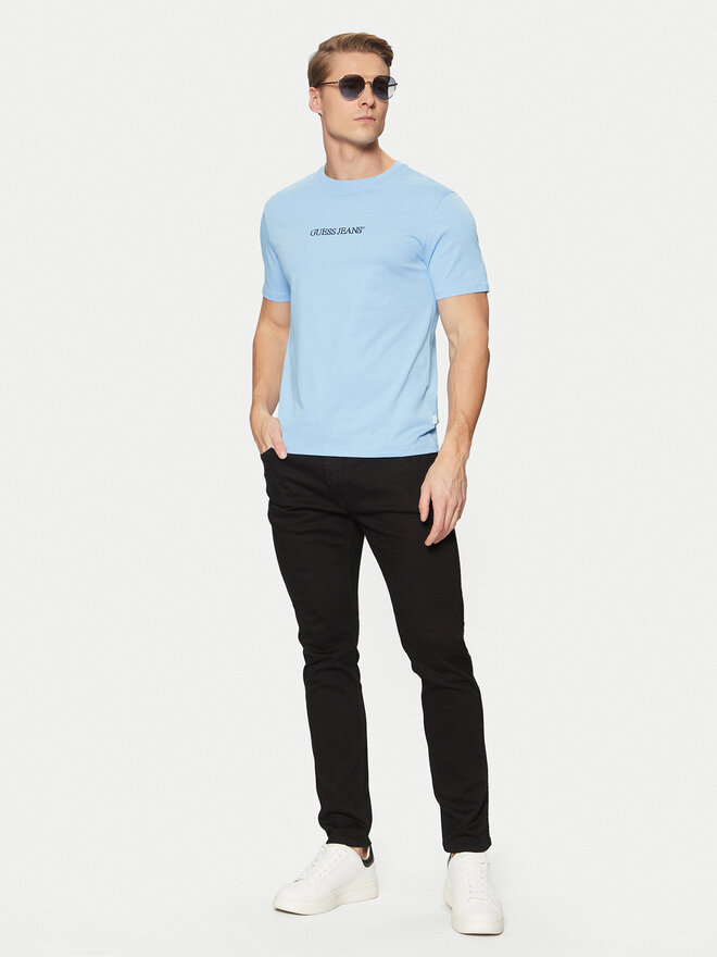 Guess Jeans Guess Jeans Camiseta M4YI52 K8HM0 Azul Slim Fit