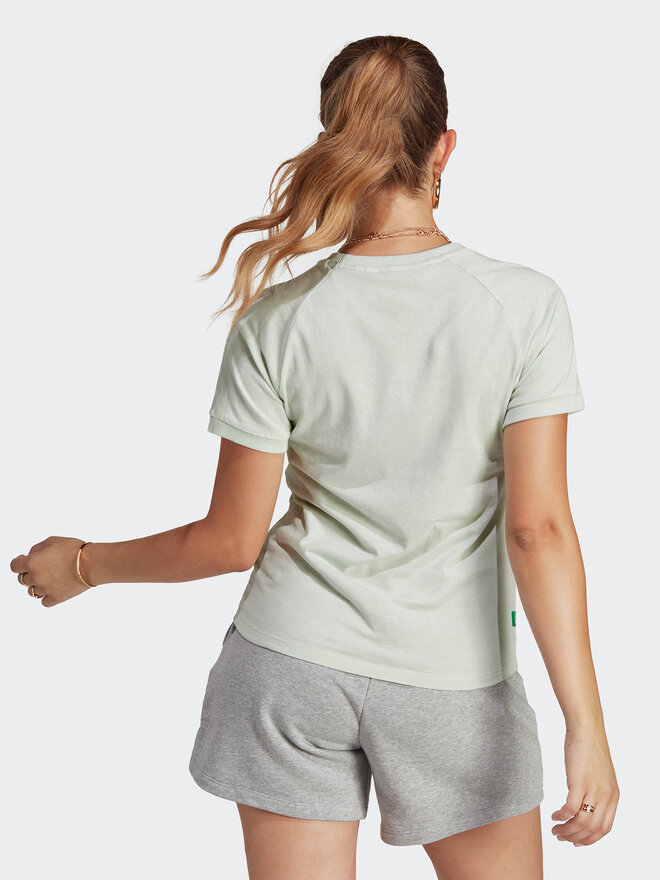 adidas adidas Marškinėliai Essentials+ Made with Hemp T-Shirt HA7151 Žalia Slim Fit