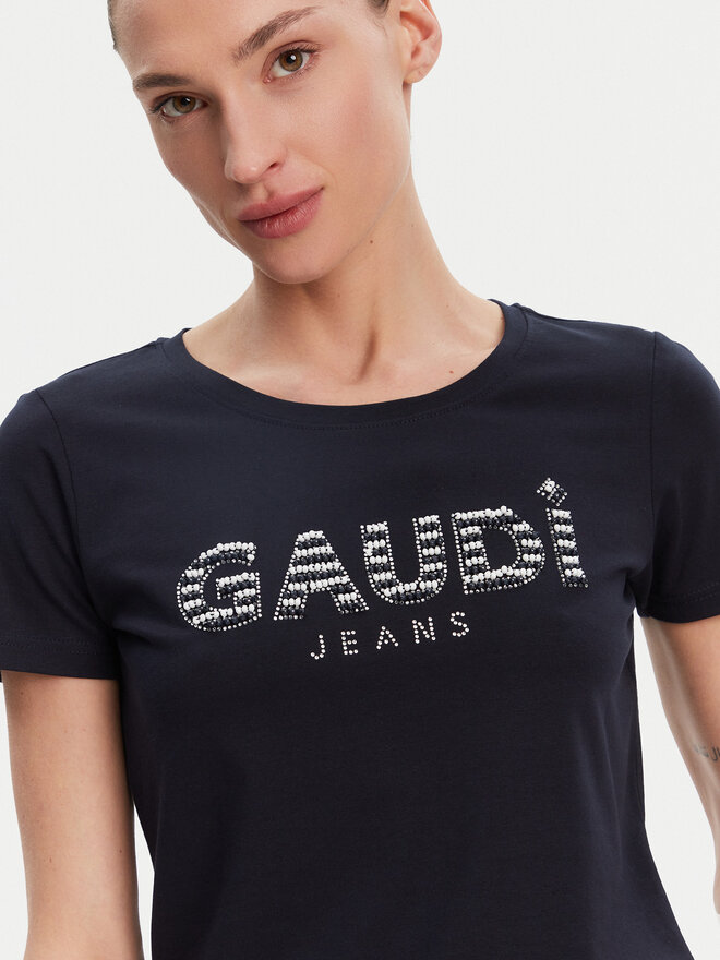 Gaudi Gaudi Футболка 511BD64021 Cиній Regular Fit