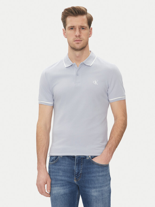 Calvin Klein Jeans Calvin Klein Jeans Поло J30J315603 Голубий Slim Fit