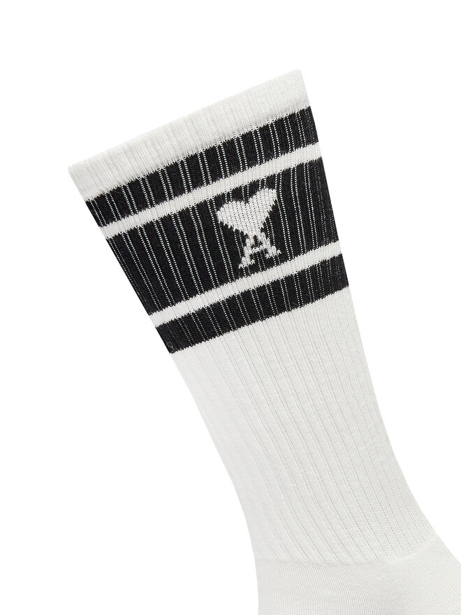 AMI PARIS Skarpety wysokie unisex AMI PARIS USC001.AW0015 Biały