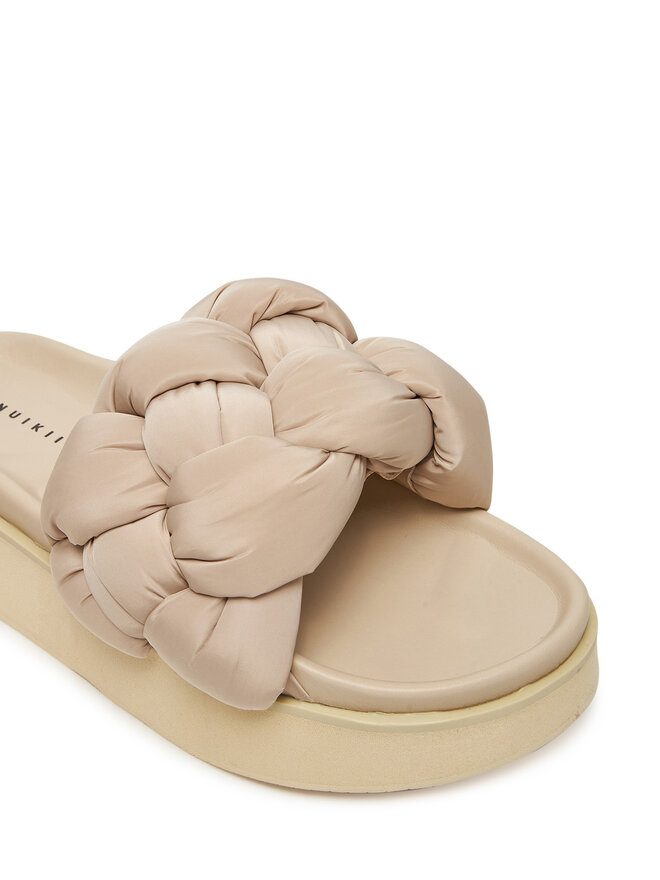 Inuikii Šľapky Inuikii Puffer Braided 70103-177 Béžová