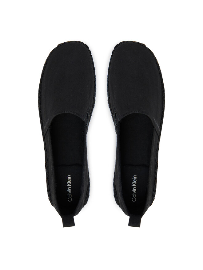 Calvin Klein Espadrilles Calvin Klein Oblique Espadrille Canvas HW0HW02931 Schwarz