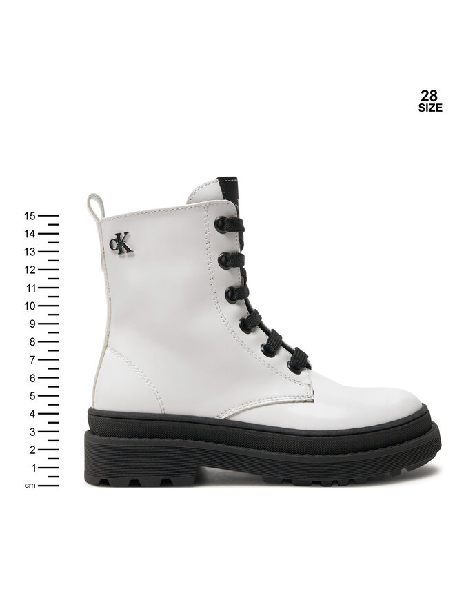 Calvin Klein Jeans Botas Calvin Klein Jeans Lace-Up Bootie V4A5-81031-1453 M Blanco