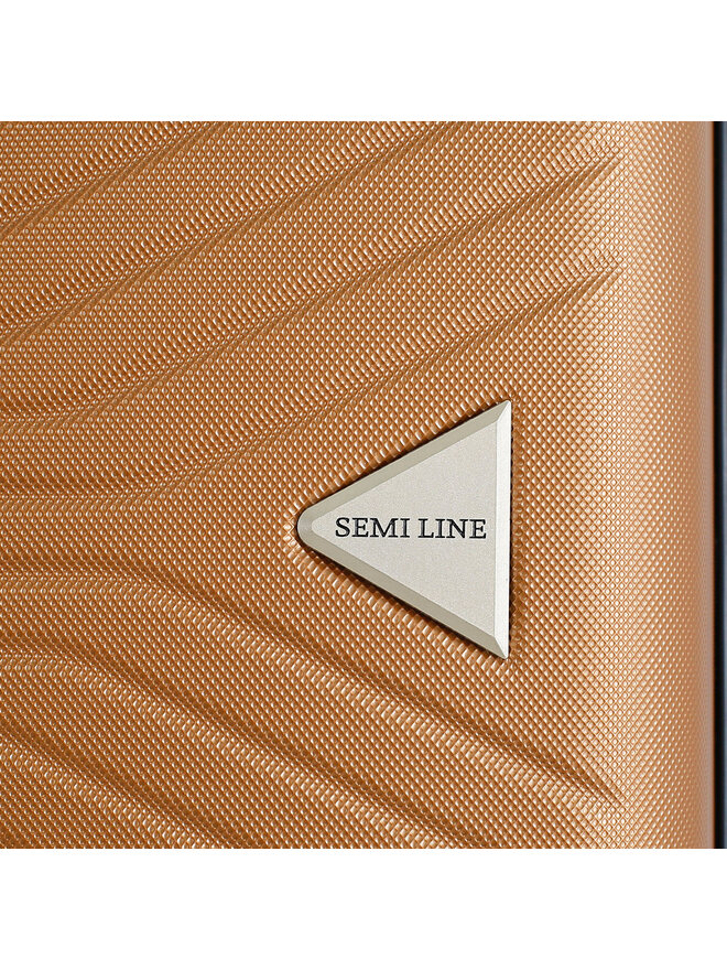 Semi Line Βαλίτσα Καμπίνας Semi Line T5693-1 Καφέ