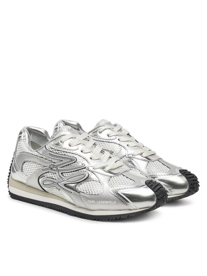 KARL LAGERFELD Tenisice KARL LAGERFELD Velocette KL63925 Srebrna