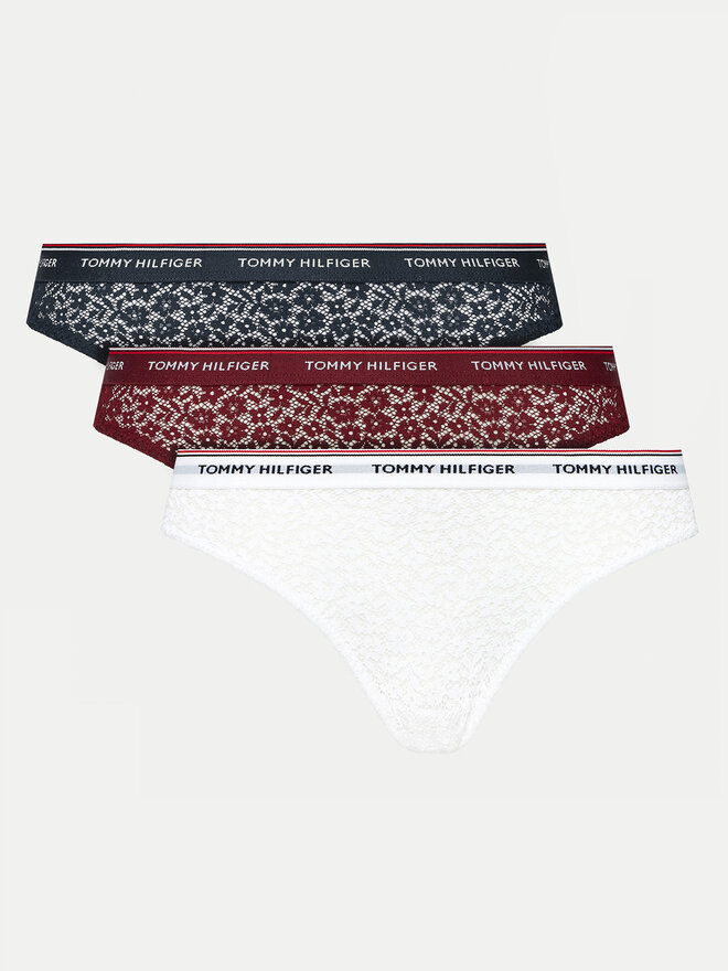 Tommy Hilfiger Tommy Hilfiger Set 3 parov spodnjih hlačk UW0UW04897 Pisana
