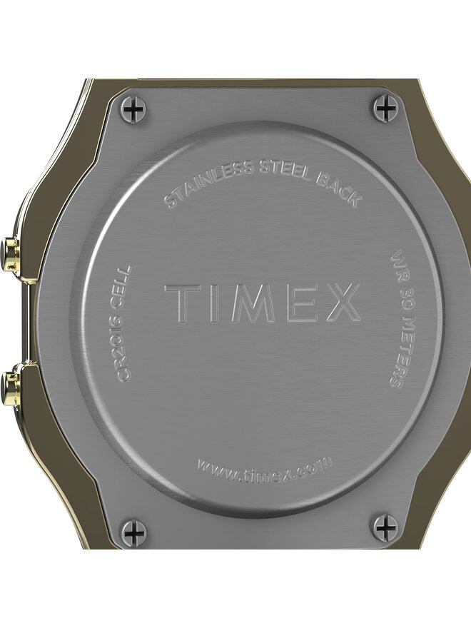 Timex Uhr Timex T80 34mm Stainless Steel Expansion Band TW2R79000 Goldfarben