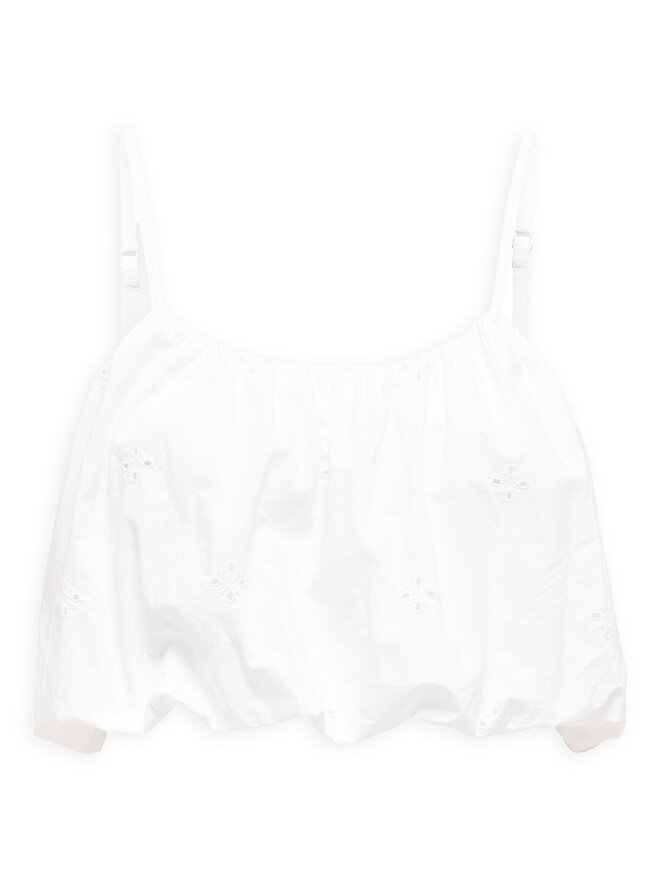 ONLY ONLY Top Lou 15342566 Weiß Cropped Fit