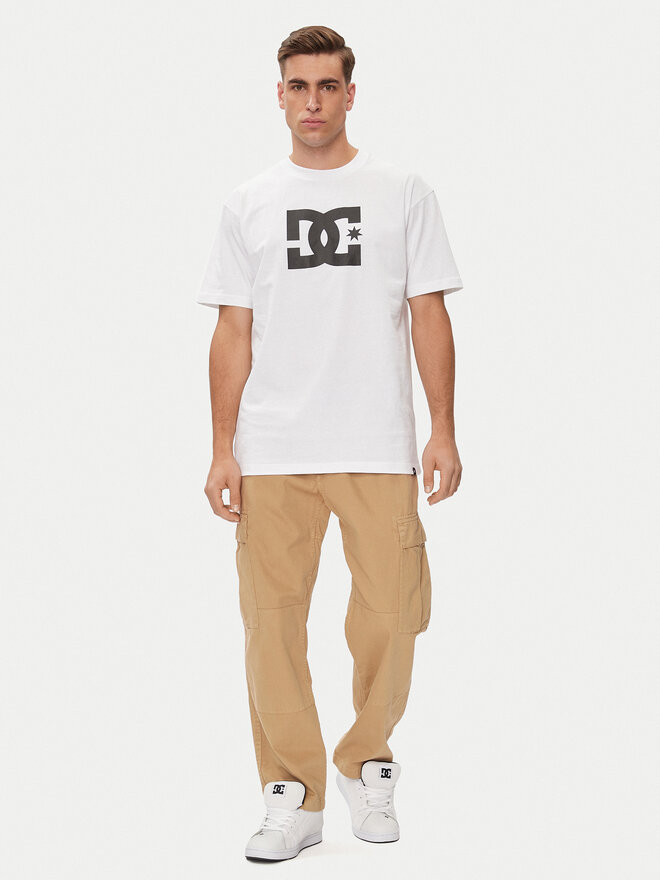 DC Shoes DC Shoes T-Shirt Star Hss ADYZT05373 Weiß Relaxed Fit