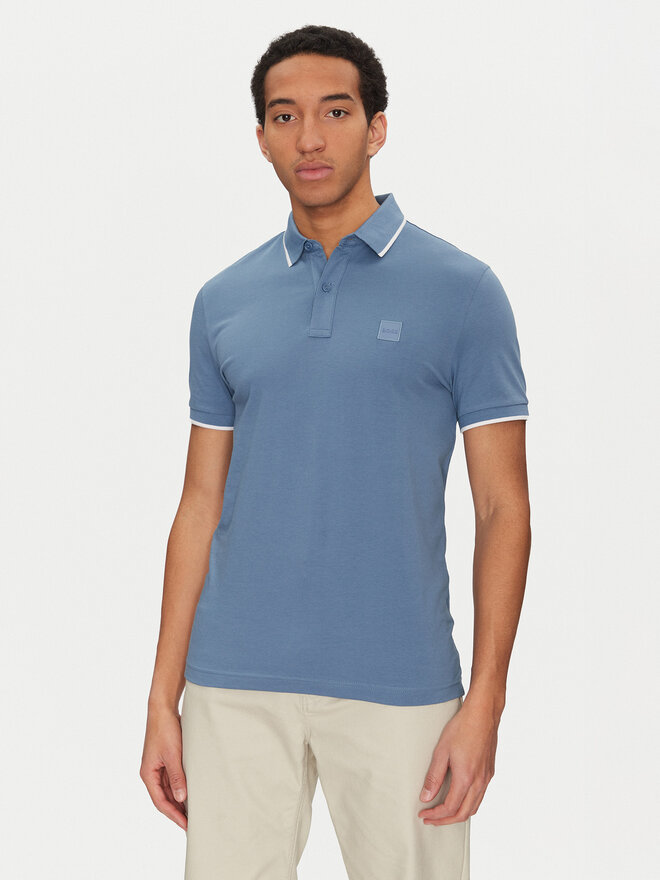 BOSS BOSS Poloshirt Passertip 50507699 Blau Slim Fit