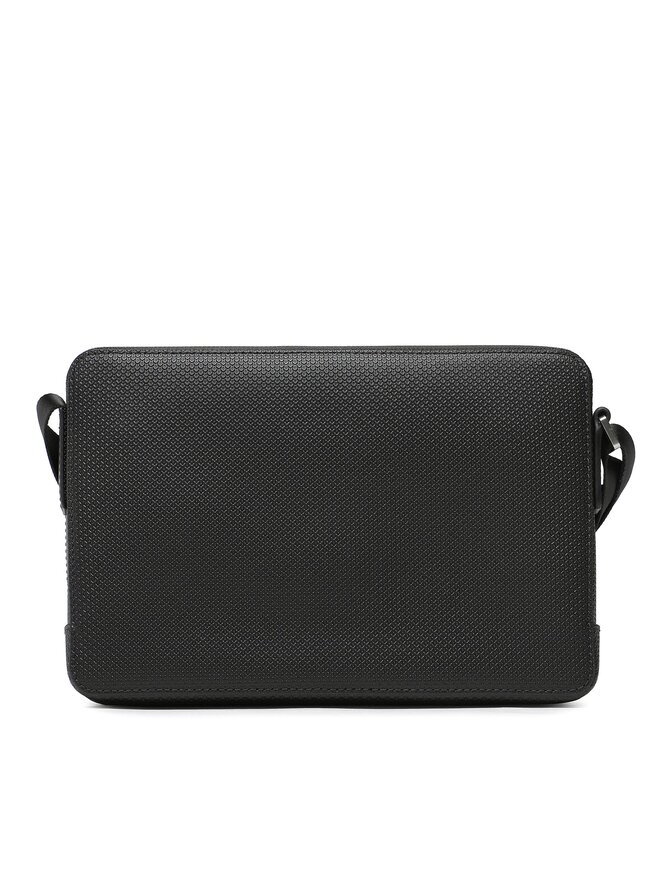 Lacoste Плоска сумка Lacoste Split Cow Leather NH3270CE Чорний