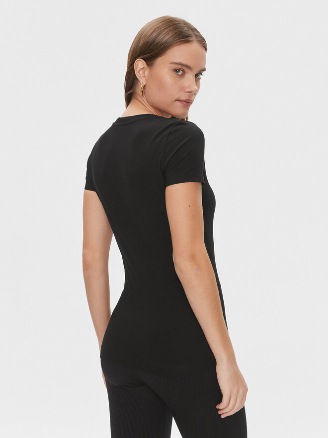 Guess Guess Marškinėliai W4RI33 J1314 Juoda Slim Fit